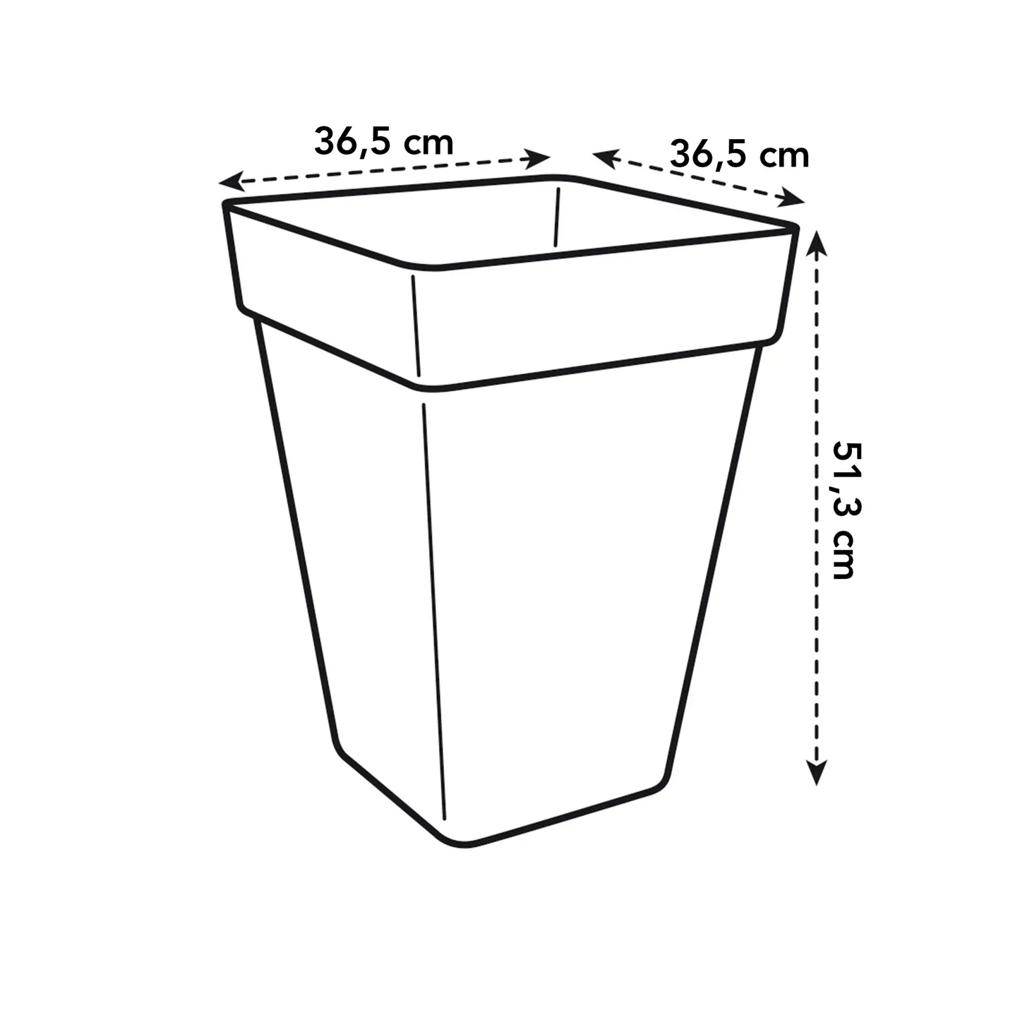 Loft Urban Square High 37 (White)