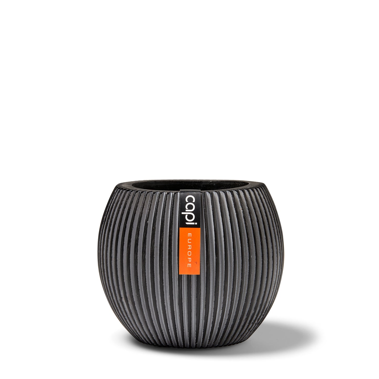 Indoor Nature Groove Ball Planter (Black) - 23cm Dia